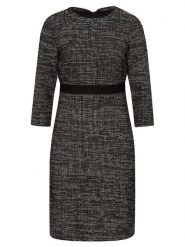 More & More Sukienka w kolorze czarnym rozmiar: 36. Czarne sukienki More & More, bez wzorów, bez kołnierzyka, bez ramiączek, midi. Za 104.39 zł.