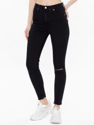 Calvin Klein Jeans Jeansy J20J220616 Czarny Skinny Fit. Czarne jeansy Calvin Klein Jeans, bez wzorów. Za 339.99 zł.