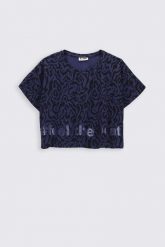 T-shirt z krótkim rękawem CROP TOP. T-shirty MOKIDA, bez wzorów, bez kołnierzyka, bez ramiączek. W wyprzedaży za 4.90 zł.