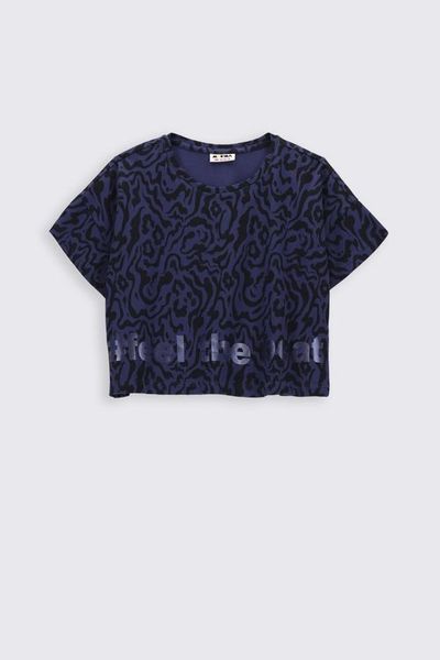 T-shirt z krótkim rękawem CROP TOP. T-shirty MOKIDA, bez wzorów, bez kołnierzyka, bez ramiączek. W wyprzedaży za 4.90 zł.