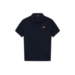 Polo TBS Wally. Niebieskie koszulki polo Tbs, na lato, l, bez wzorów, z bawełny, bez kołnierzyka, bez ramiączek. Za 250.00 zł.