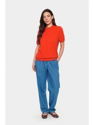 SAINT TROPEZ Bluza w kolorze czerwonym rozmiar: XXL. Czerwone bluzy Saint Tropez, xxl, bez wzorów, bez kaptura. Za 139.95 zł.