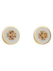Tory Burch Kolczyki Kira 90547 Biały. Białe kolczyki Tory Burch, metalowe. Za 539.99 zł.