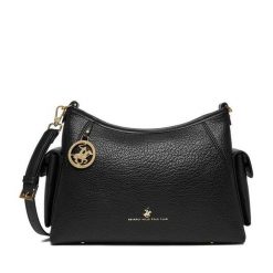 Torebka Beverly Hills Polo Club. Czarne listonoszki Beverly Hills Polo Club, bez wzorów, bez dodatków. Za 219.99 zł.