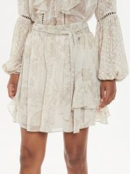 Guess Spódnica mini W4YD57 WDW82 Beżowy Regular Fit. Brązowe spódnice Guess, xs, z aplikacjami, z syntetyku, mini. Za 219.99 zł.
