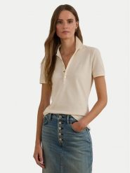 LAUREN RALPH LAUREN Polo 200679219010 Beżowy Regular Fit. Brązowe koszulki polo Lauren Ralph Lauren, xxl, bez wzorów, z bawełny, bez kołnierzyka, bez ramiączek. Za 379.99 zł.