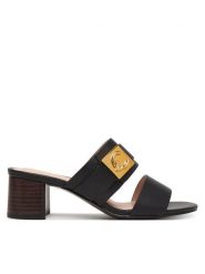 Coccinelle Klapki C-Me Lock E4 U7Q 17 02 01 Czarny. Czarne klapki Coccinelle, bez wzorów, ze skóry, bez obcasa. Za 949.99 zł.