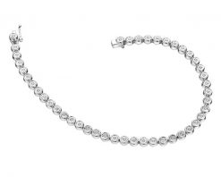 Bransoletka z białego złota z brylantami - 18 cm - 0,55 ct - próba 585. Białe bransoletki Apart, z brylantem, złote. W wyprzedaży za 17,213.00 zł.