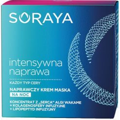 Soraya Intensywna Naprawa Krem-maska naprawczy na noc 50 ml. Maseczki Soraya. Za 21.24 zł.