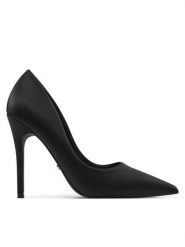 DeeZee Szpilki GAO-2312-6 Czarny. Czarne szpilki DeeZee, bez wzorów, ze skóry, bez obcasa, na szpilce, bez zapięcia. Za 139.99 zł.