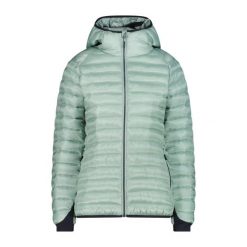 Kurtka ocieplana damska CMP 35Z2756 Fix Hood. Zielone kurtki narciarskie CMP, s, bez wzorów, z materiału, z kapturem, narciarskie. Za 409.99 zł.