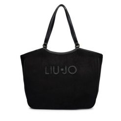 Torebka Liu Jo. Czarne shopper Liu Jo, bez wzorów, bez dodatków. Za 559.99 zł.
