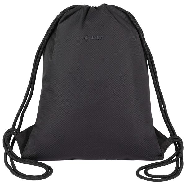 Torba sportowa Jako Gymsack. Czarne torby na ramię JAKO, bez wzorów, z gumy, eleganckie, na ramię, z nadrukiem, bez dodatków. Za 128.00 zł.