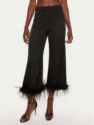 TWINSET Spodnie materiałowe 242TP2343 Czarny Straight Fit. Czarne spodnie materiałowe Twinset, bez wzorów, z materiału. Za 649.99 zł.