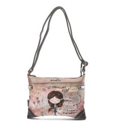 Różowa Listonoszka Anekke Stylowa Torebka Damska Z Laleczką. Czerwone listonoszki Anekke, bez wzorów, eleganckie, na ramię, bez dodatków. Za 309.00 zł.