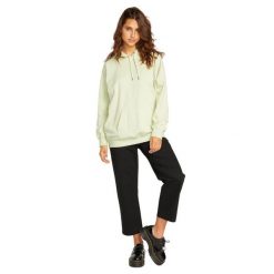 Bluza sportowa damska Volcom Truly Stoked. Zielone bluzy Volcom, s, bez wzorów, z bawełny, bez kaptura. W wyprzedaży za 131.00 zł.