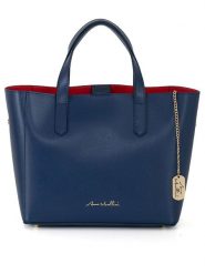 Anna Morellini Skórzana torebka "Battista" w kolorze granatowym - 29 x 14 x 14 cm rozmiar: onesize. Niebieskie torby na ramię Anna Morellini, bez wzorów, z materiału, przez ramię, bez dodatków. Za 260.99 zł.