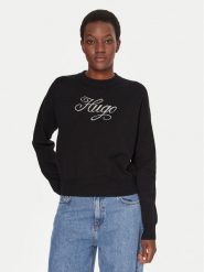 HUGO Sweter Slogix_B 50548145 Czarny Relaxed Fit. Czarne swetry Hugo, m, bez wzorów, z syntetyku, bez ramiączek. Za 529.99 zł.