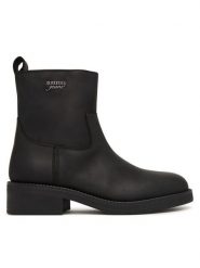 Tommy Jeans Botki Tjw Soft Sole Chelsea Boots Lth EN0EN03080 Czarny. Czarne botki Tommy Jeans, bez wzorów, z jeansu, bez obcasa, na płaskiej podeszwie, bez zapięcia. Za 649.99 zł.
