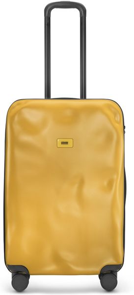 Walizka Icon średnia matowa żółta. Żółte walizki Crash Baggage, bez wzorów, średnie. Za 1,530.00 zł.