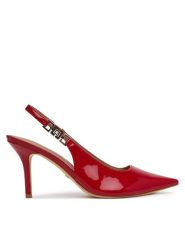 Guess Szpilki FLTNS5 PAF05 Czerwony. Czerwone szpilki Guess, z aplikacjami, z lakierowanej skóry, bez obcasa, na szpilce, bez zapięcia. Za 489.99 zł.