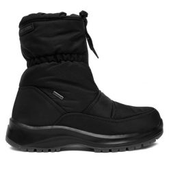 Botki Josef Seibel. Czarne botki Josef Seibel, bez wzorów, bez obcasa, na płaskiej podeszwie, bez zapięcia. Za 459.99 zł.