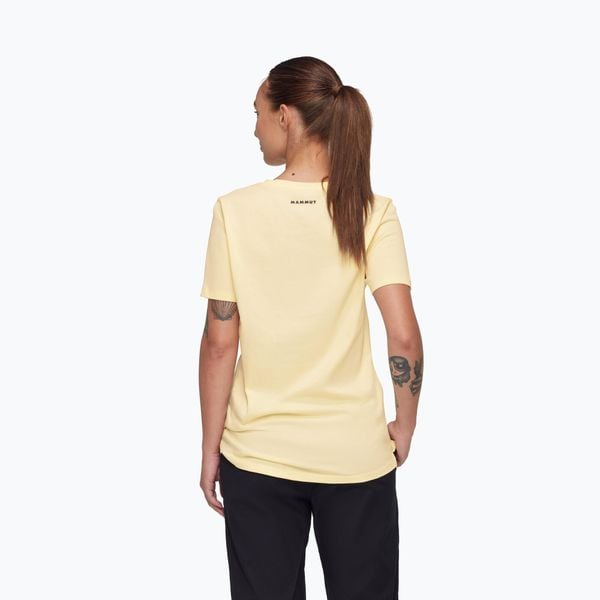 Koszulka damska Mammut Core Classic. Żółte bluzki Mammut, bez wzorów, sportowe, bez kołnierzyka, bez ramiączek. Za 149.99 zł.