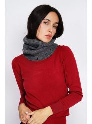 ASSUILI Szal-koło w kolorze szarym - szer. 40 cm rozmiar: onesize. Szare szaliki Assuili, bez wzorów, z materiału, klasyczne. Za 43.99 zł.