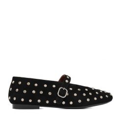 Baleriny Eva Minge. Czarne baleriny Eva Minge, bez wzorów, bez obcasa. Za 399.99 zł.