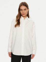 Calvin Klein Jeans Koszula J20J224858 Biały Relaxed Fit. Białe koszule Calvin Klein Jeans, l, bez wzorów, z bawełny, bez kołnierzyka, bez ramiączek. Za 219.99 zł.