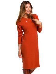 Stylove Sukienka w kolorze pomarańczowym rozmiar: M. Pomarańczowe sukienki Stylove, na co dzień, m, bez wzorów, bez kołnierzyka, bez ramiączek, maxi, proste. Za 127.65 zł.