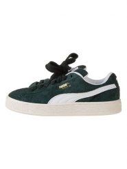 Puma Skórzane sneakersy w kolorze zielono-białym rozmiar: 37. Białe trampki Puma, bez wzorów, bez zapięcia. Za 201.08 zł.