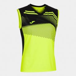 Koszulka do siatkówki damska Joma Supernova II. Czarne koszulki sportowe Joma, bez wzorów, bez ramiączek, do siatkówki. W wyprzedaży za 85.50 zł.