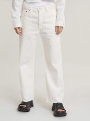 G-Star Dżinsy - Boyfriend fit - w kolorze białym rozmiar: W31/L30. Białe jeansy G-Star, l, z aplikacjami, z podwyższonym stanem. Za 250.35 zł.