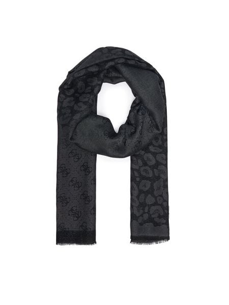 Guess Szal AW5531 VIS03 Czarny. Czarne rękawiczki Guess, z aplikacjami, z wiskozy. Za 234.99 zł.