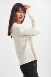 Sweter damski z piórami TWINSET. Swetry Twinset Milano, m, bez wzorów, bez ramiączek. W wyprzedaży za 1,007.37 zł.