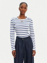 Munthe Bluzka Pote 252110225264 Niebieski Regular Fit. Niebieskie bluzki Munthe, bez wzorów, z bawełny, bez kołnierzyka, bez ramiączek. Za 289.99 zł.