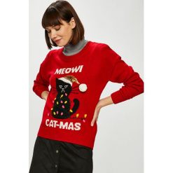 Tally Weijl - Sweter. Czarne swetry TALLY WEIJL, l, z aplikacjami, z dzianiny, bez ramiączek. W wyprzedaży za 59.90 zł.