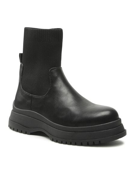 Jenny Fairy Botki WS3180-1 Czarny. Czarne botki Jenny Fairy, bez wzorów, ze skóry, bez obcasa, na płaskiej podeszwie, bez zapięcia. Za 199.99 zł.