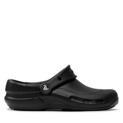 Klapki Crocs. Czarne klapki Crocs, bez wzorów, bez obcasa. Za 180.99 zł.