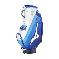 Torba golfowa Mizuno Tour Staff 2025 – Cart Bag – biało niebieska. Białe torby na ramię Mizuno, bez wzorów, z bawełny, biznesowe, na ramię, duże, bez dodatków. Za 1,239.47 zł.