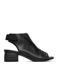 Remonte Sandały CEO-R8772-00 Czarny. Czarne sandały Remonte, bez wzorów, ze skóry, bez obcasa, na słupku, bez zapięcia. Za 379.99 zł.