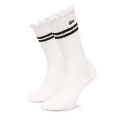 Skarpety długie Lacoste. Białe skarpety Lacoste, bez wzorów. Za 159.99 zł.
