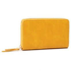 ACCCESSORIES 1W1-032-AW20 Żółty. Żółte portfele ACCCESSORIES, bez wzorów, ze skóry ekologicznej. Za 29.99 zł.