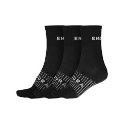 Skarpety do biegania Endura Coolmax® (x3). Czarne skarpety ENDURA, bez wzorów. Za 83.99 zł.