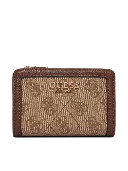 Guess Portfel Lindsey Slg SWSG97 49156 Brązowy. Brązowe portfele Guess, z aplikacjami, ze skóry. Za 264.99 zł.