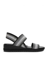 Go Soft Sandały CEO-R25AW01005 Czarny. Czarne sandały GO SOFT, bez wzorów, z materiału, bez obcasa, na płaskiej podeszwie, bez zapięcia. Za 129.99 zł.