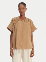 Weekend Max Mara Koszula Educata 2615111172 Beżowy Regular Fit. Brązowe koszule Weekend Max Mara, bez wzorów, z bawełny, bez kołnierzyka, bez ramiączek. Za 889.99 zł.