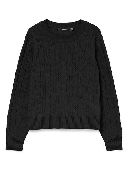Vero Moda Sweter w kolorze czarnym rozmiar: S. Czarne swetry Vero Moda, s, bez wzorów, z materiału, bez ramiączek. Za 82.64 zł.