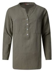 Timezone Bluzka "Henley" w kolorze khaki rozmiar: L. Brązowe bluzki Timezone, l, bez wzorów, z bawełny, bez kołnierzyka, bez ramiączek. Za 148.96 zł.
